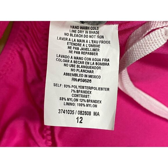 Trina Turk Sz 12 Swimsuit Marai Cut Out Maillot Pink Beach Resort Travel Boho - Picture 7 of 7